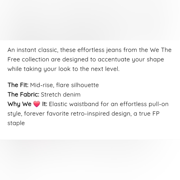 Free People Blue Denim Penny Pull-On Flare Jeans - Picture 4 of 9